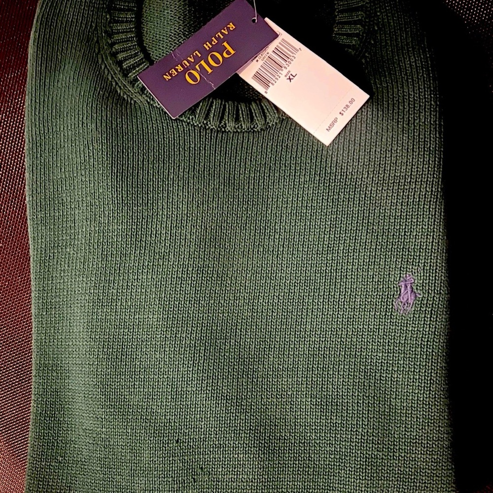 Polo by Ralph Lauren Green Crewneck Sweater